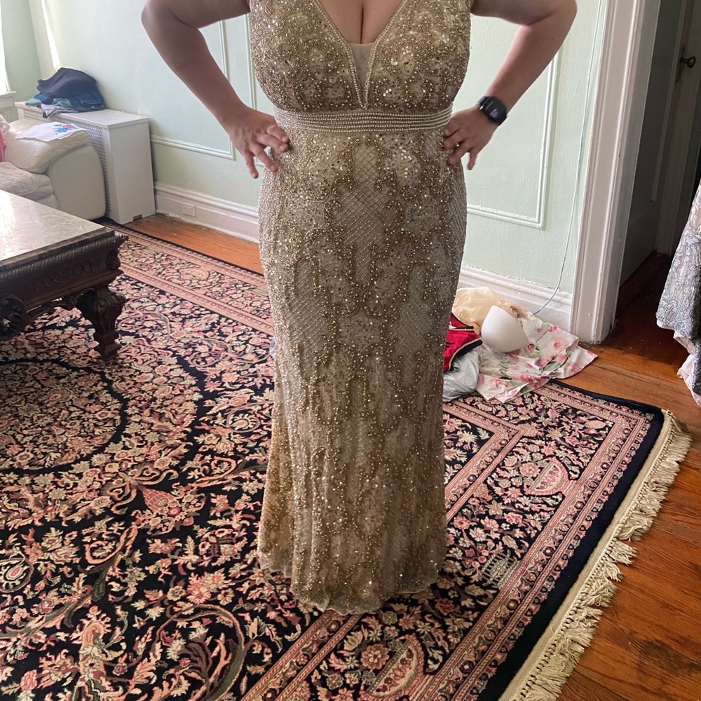 Gold dress